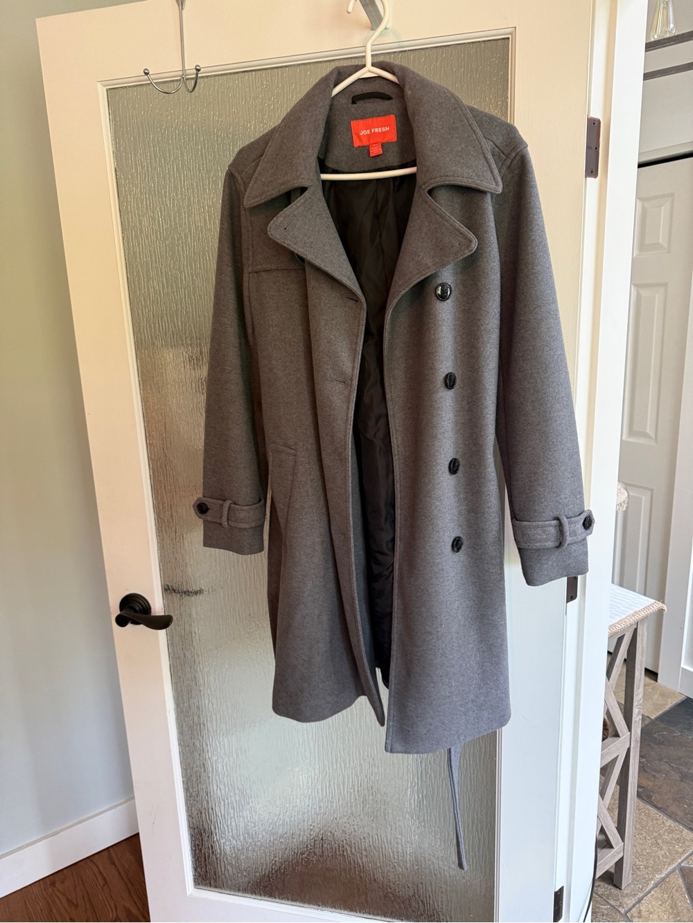 Joe Fresh Women’s Gray Wool Blend Coat